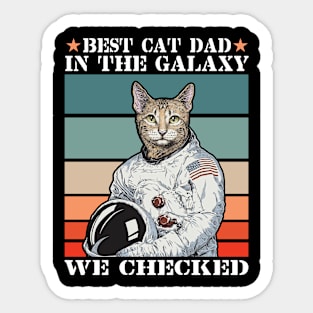 Best Cat Dad Sticker